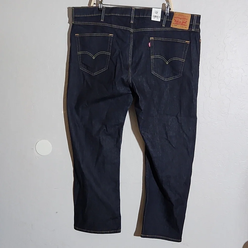 LEVI'S 559 44x30 Relaxed Straight Stretch Blue Jeans